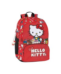 zaino-scuola-hello-kitty-organizzato-rosso