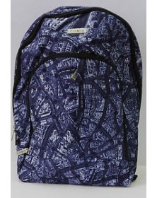 ZAINO ORGANIZZATO COMIX ALL OVER BLUE