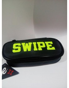 BAULETTO OVALE SWIPE NERO/GIALLO