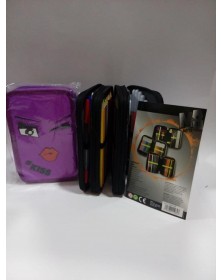 ASTUCCIO 3 ZIP MATE FACCINE VIOLA