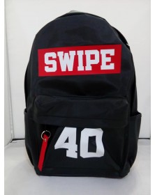 ZAINO AMERICANO SWIPE NERO/ROSSO/BIANCO